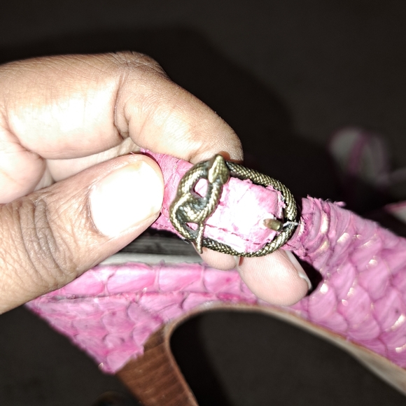 House Of Harlow 1960 Nadia Fish Scales Pink Shoes - Picture 5 of 11